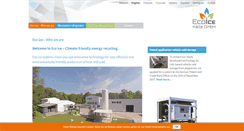 Desktop Screenshot of eco-ice.net